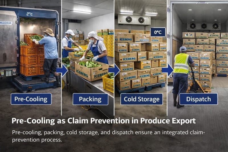 Pre-Cooling as Claim Prevention in Produce Export Pre-cooling as claim prevention in produce export