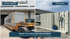 Allcold vacuum cooler delivery and installation access planning