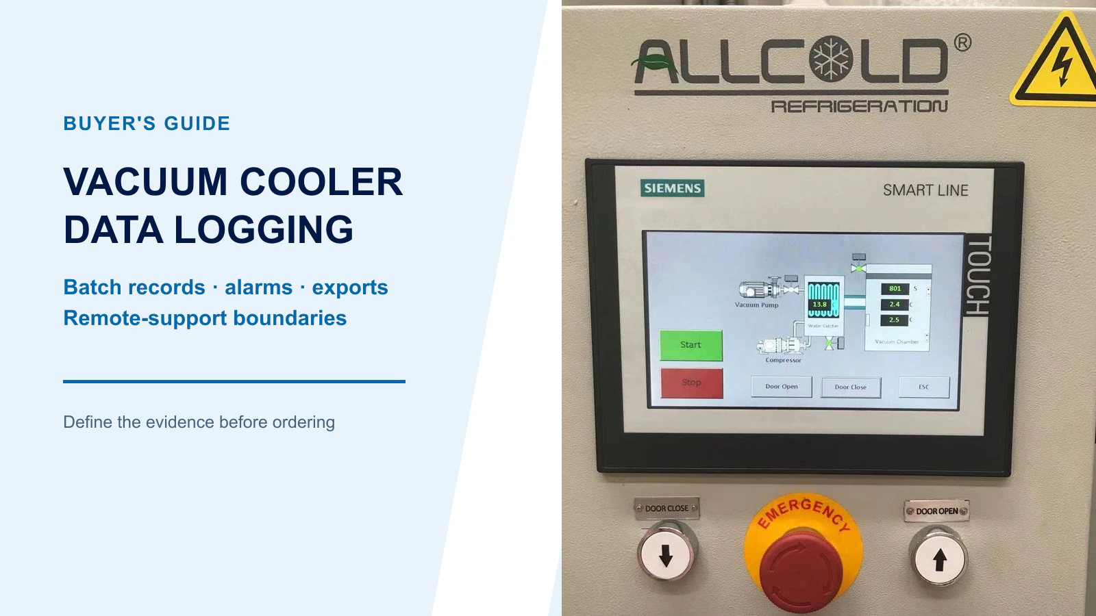 What Should a Vacuum Cooler Record? A Buyer’s Guide to Batch Data, Alarms, and Remote Support