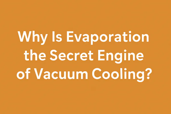 Why is Evaporation the Secret Engine of Vacuum Cooling?
