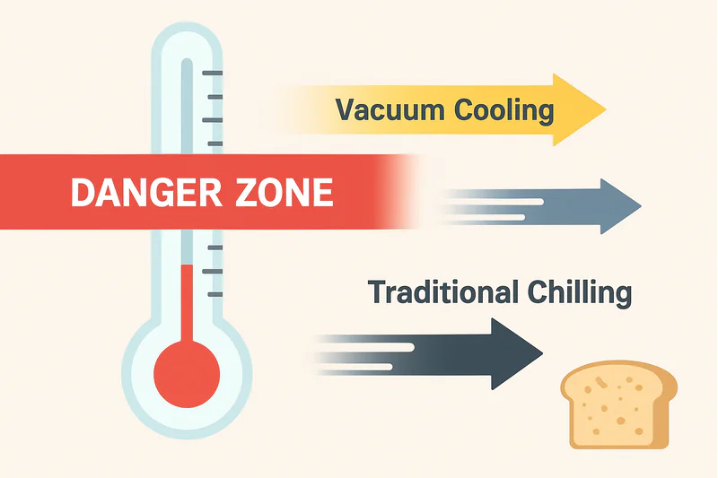 An infographic showing a thermometer with the 