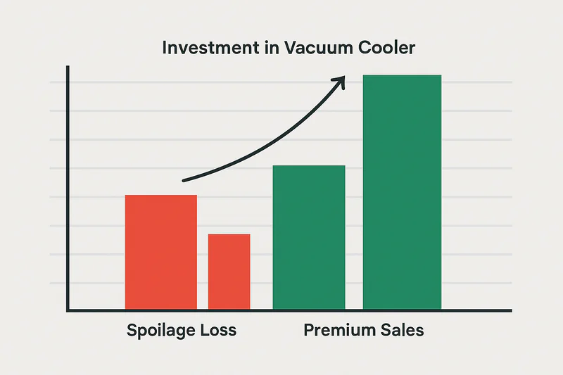 A simple financial chart showing a red bar of 