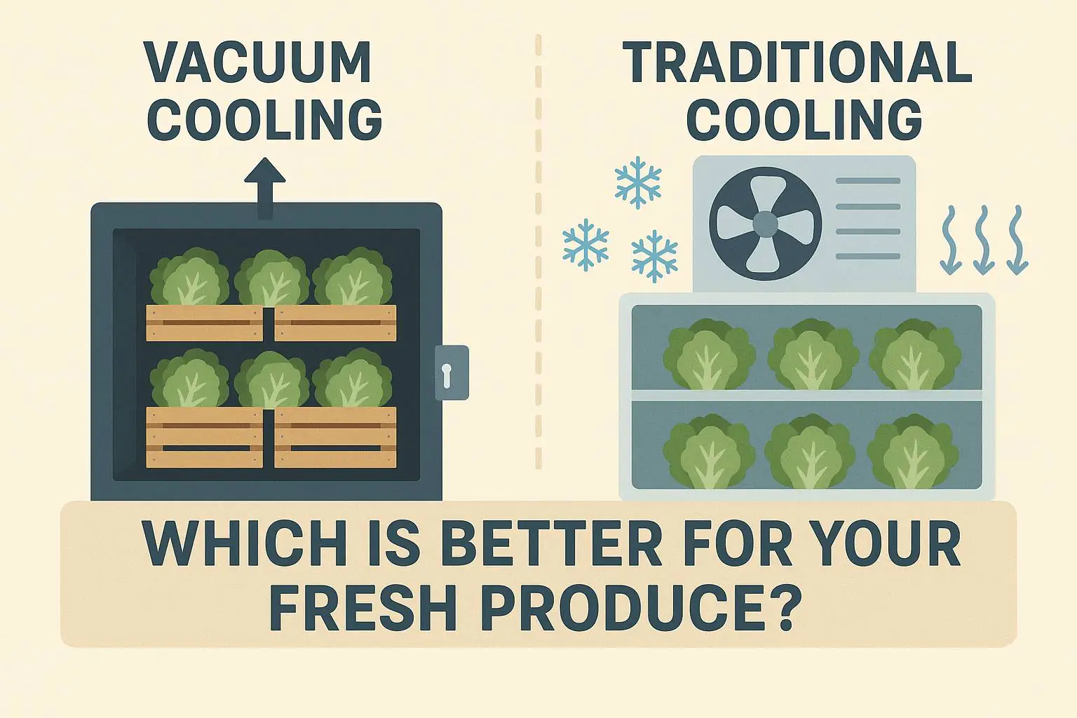 Vacuum Cooling vs. Traditional Cooling: Which is Better for Your Fresh Produce?
