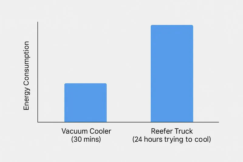 A simple energy consumption graph. The bar for 
