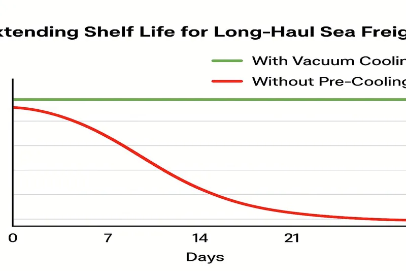 A simple line graph showing two lines. The red line, 