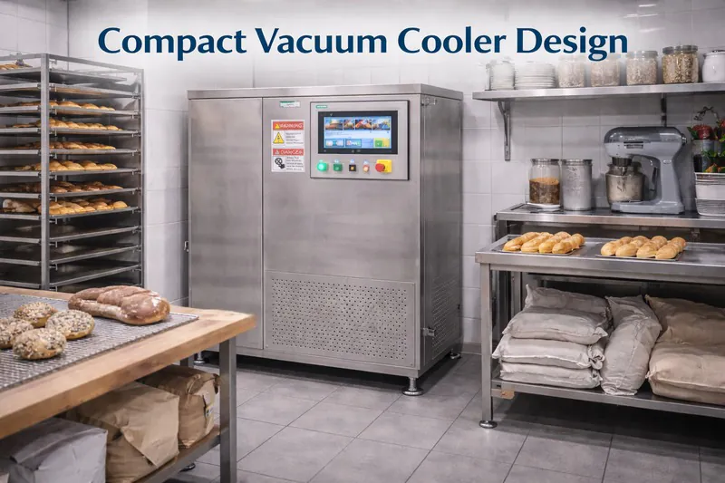 compact vacuum cooler design for small bakery spaces