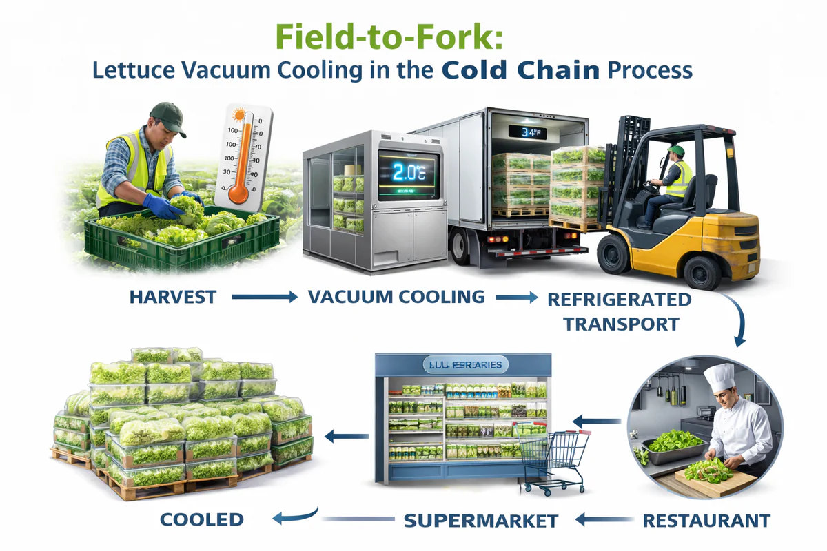 Field-to-Fork: Lettuce Vacuum Cooling in the Cold Chain Process?