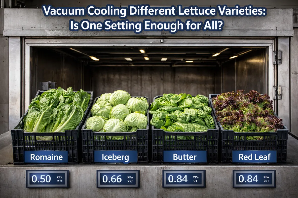 Vacuum Cooling Different Lettuce Varieties: Is One Setting Enough for All?