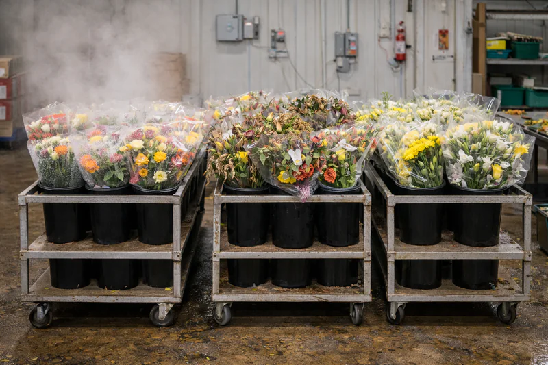 Uneven flower batch condition before cooling