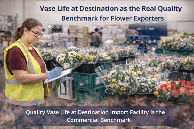 Vase life at destination as the real quality benchmark for flower exporters