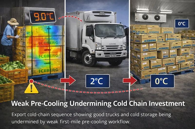Weak pre-cooling undermining cold chain investment