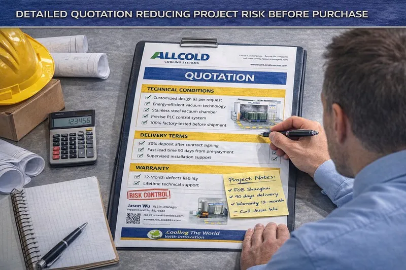 Detailed quotation reducing project risk before purchase