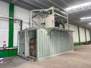 Allcold vegetable vacuum cooler with horizontal sliding chamber door