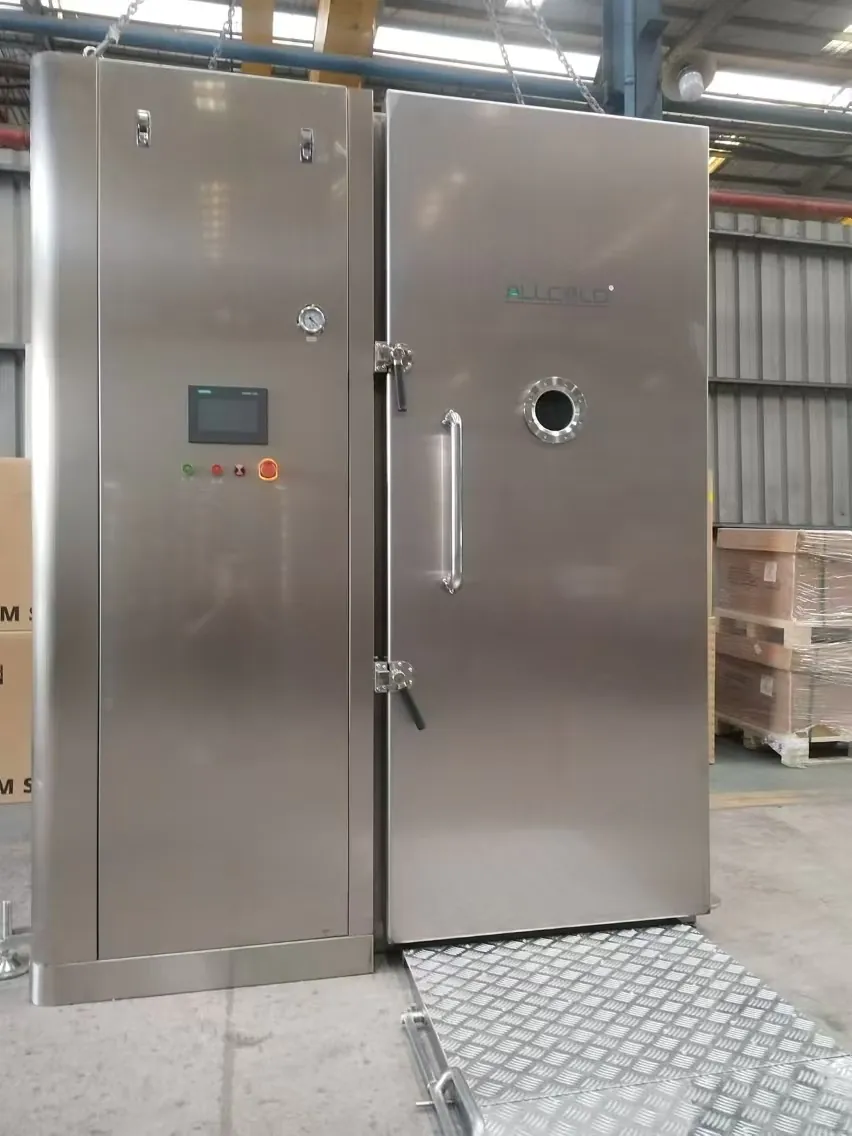 Real compact Allcold vacuum cooler with control cabinet and loading ramp